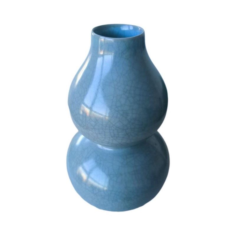 天青色开片釉葫芦瓶AC0020