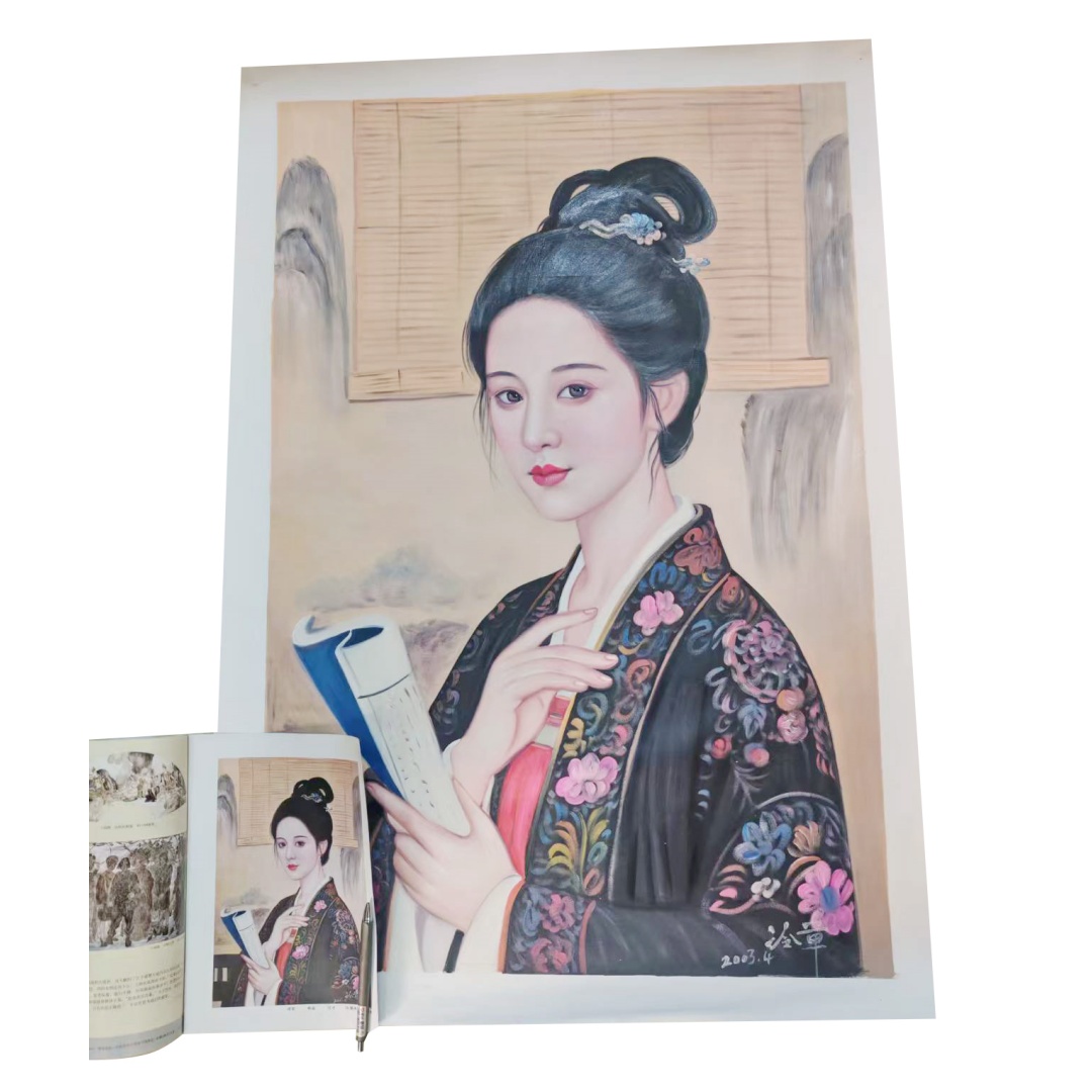 冷军油画人物AD0030