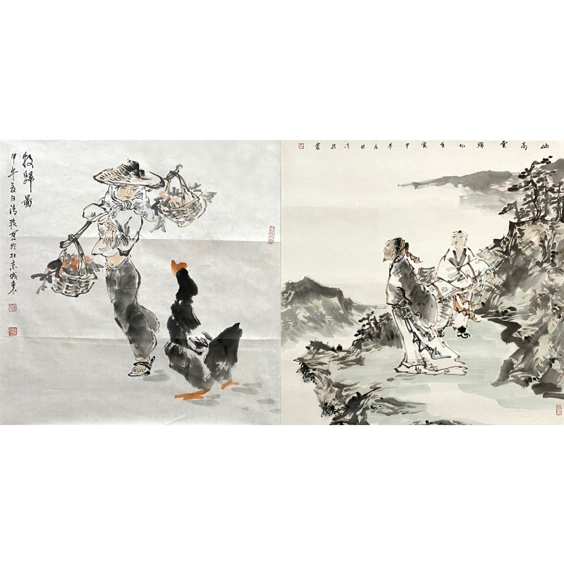 山高云端牧归图569140