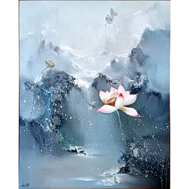 油画在水一方AB0111