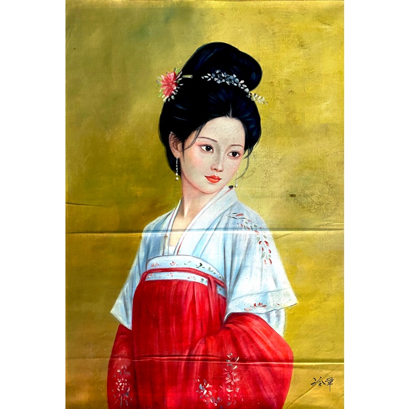 红白衣美女图564640