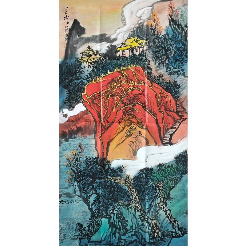 张大千 青绿山水60214