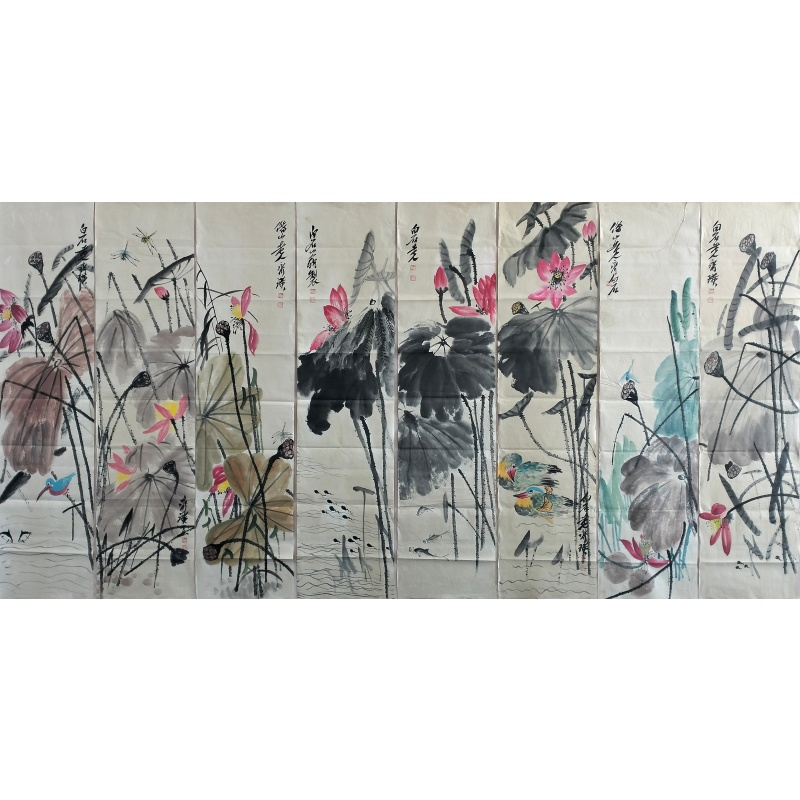 齐白石 花鸟八条屏 60217