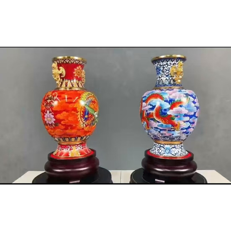 龙凤呈祥对瓶AE0084