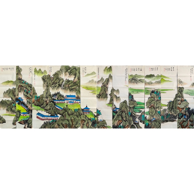 密林清幽12条屏60746