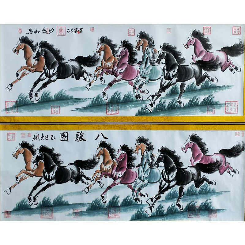 八骏图、马到成功60323