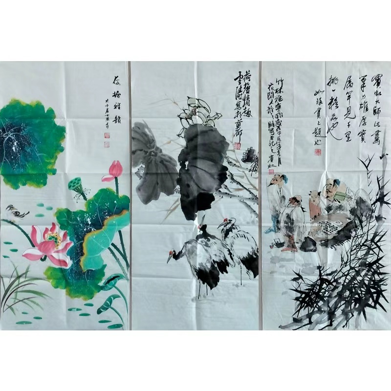 荷塘雅韵、荷塘情趣、雅集图60301