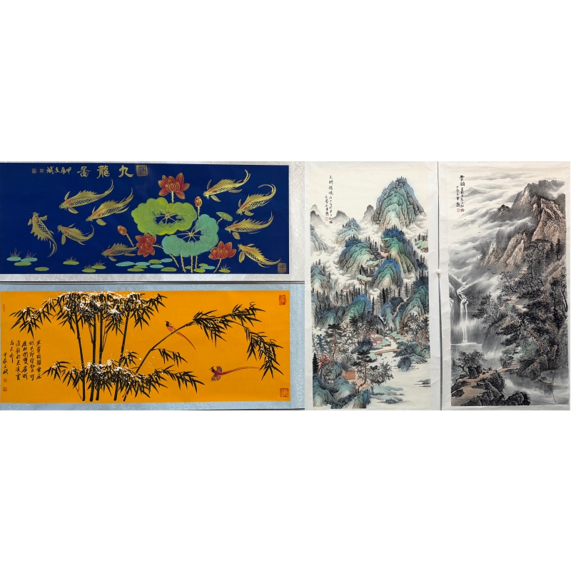 人间仙境、云韵、林间飞雪、九龙图59984