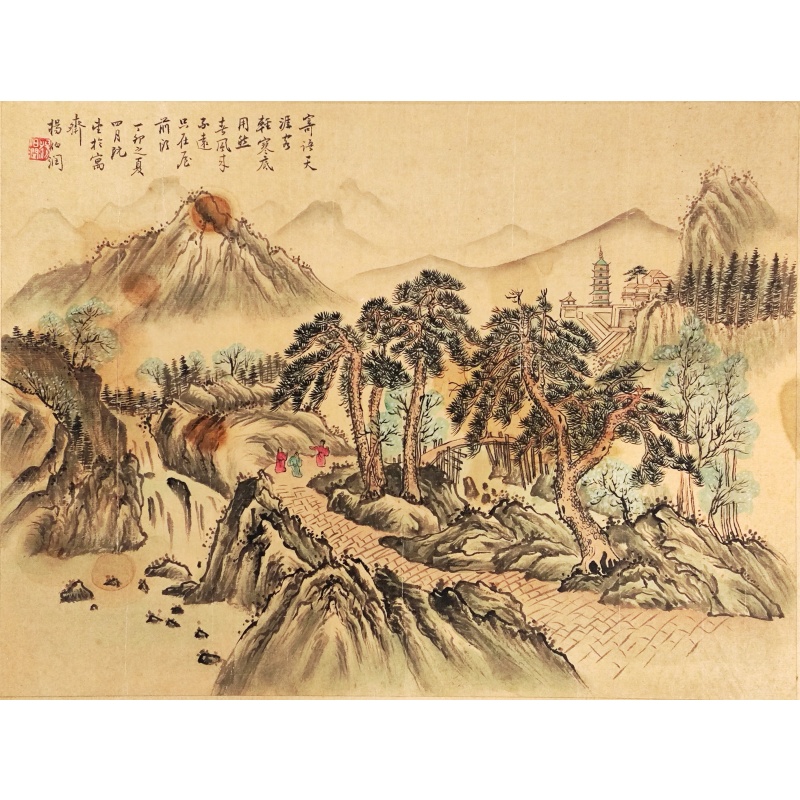 山水画寄语天涯客5302