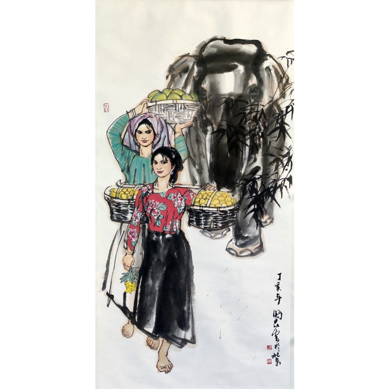 丰收图（2人）6180