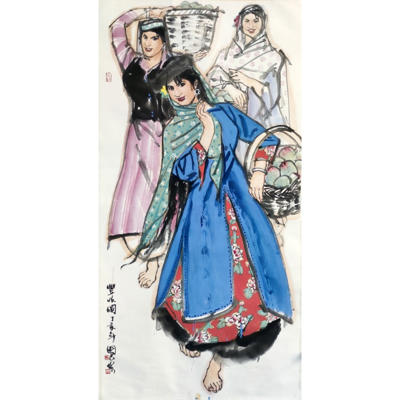 丰收图（3人）6179