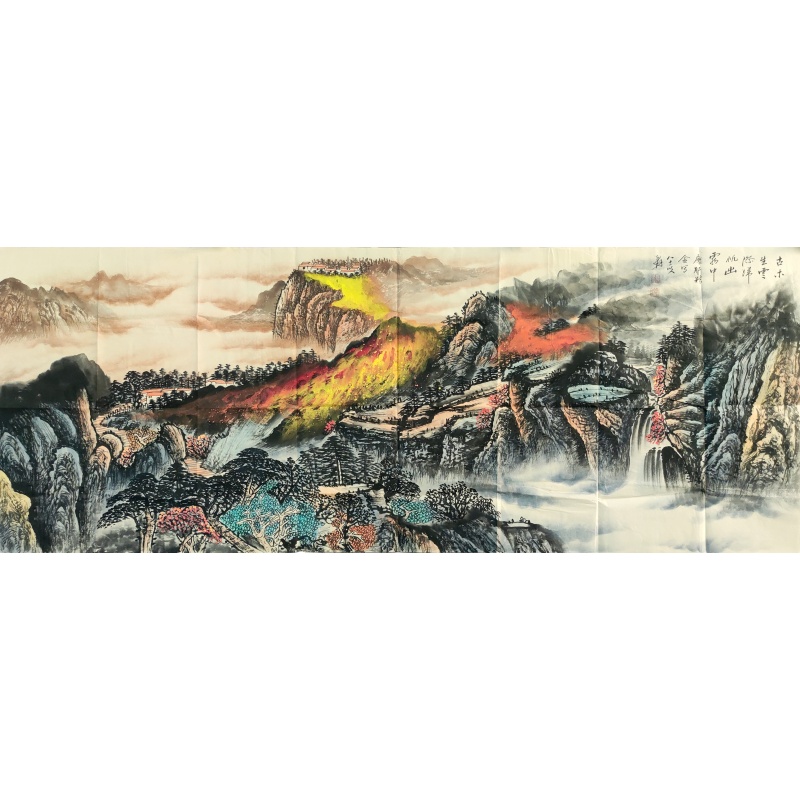 山水画（古木）4806