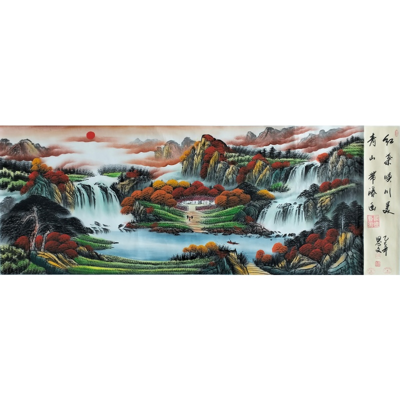 红叶映川美59590