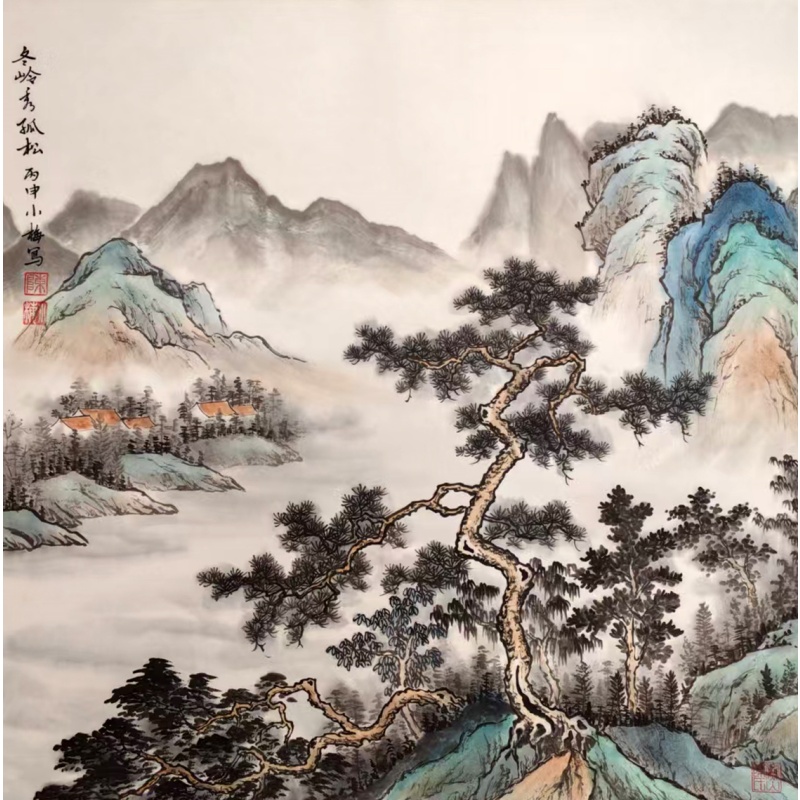 冬岭秀孤松AG0175