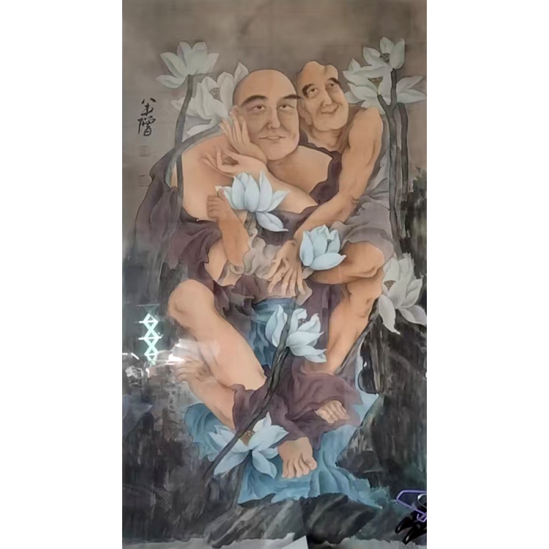 海日汗 国画2幅   张德功 松鹰2幅AB0130