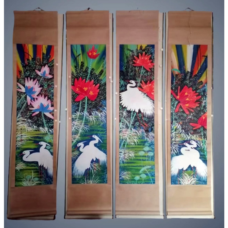 水墨四条屏AC0133