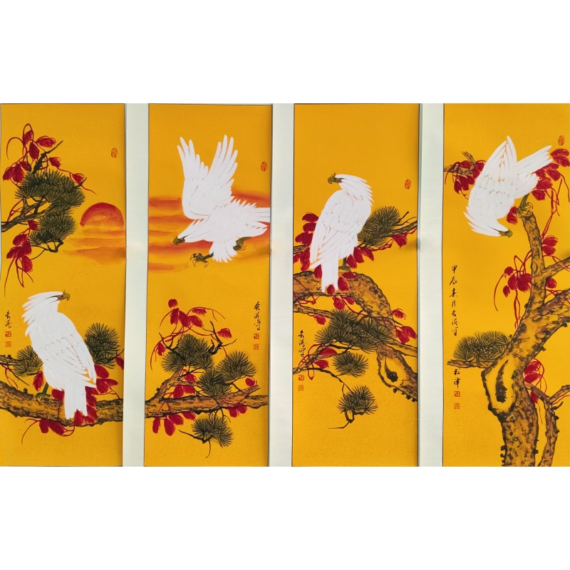 丛合滋四条屏5667