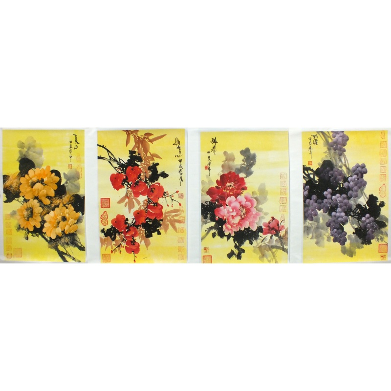 葵花 柿子 牡丹 葡萄1903