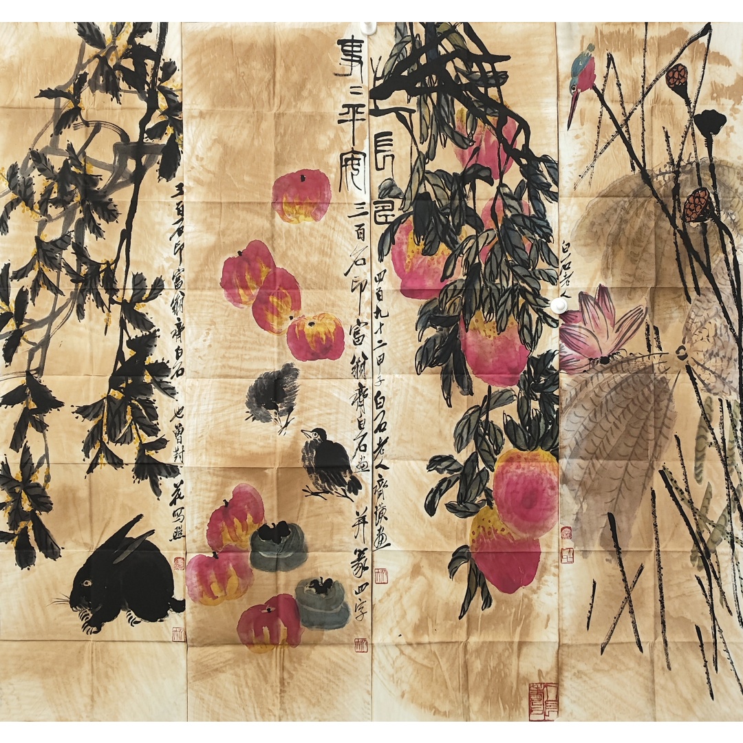四条屏（花鸟）4369