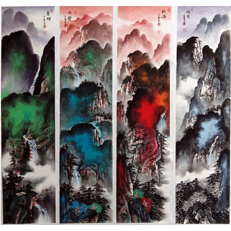 春晖四条屏51703