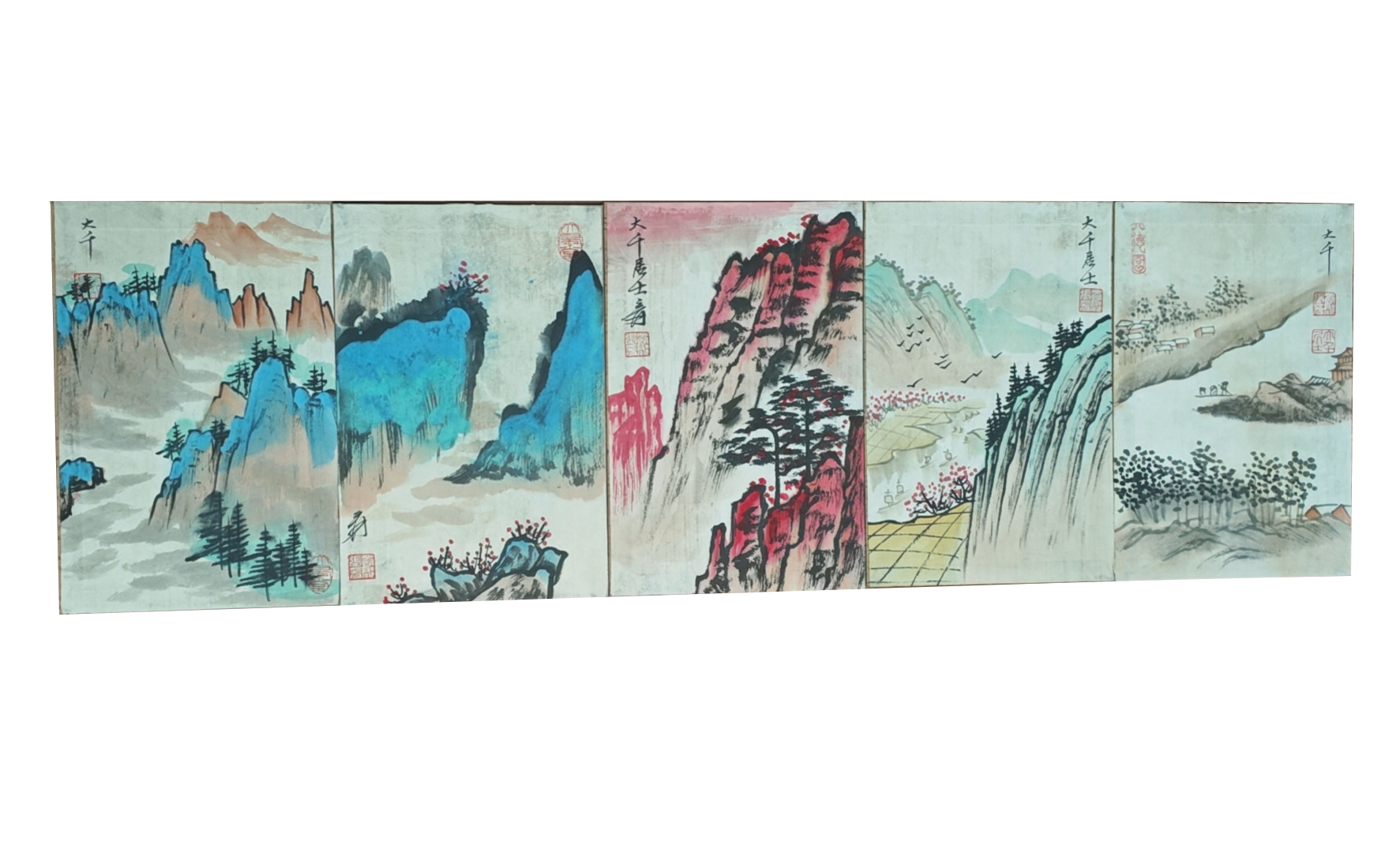张大千小品画，李可染小品画AD0107