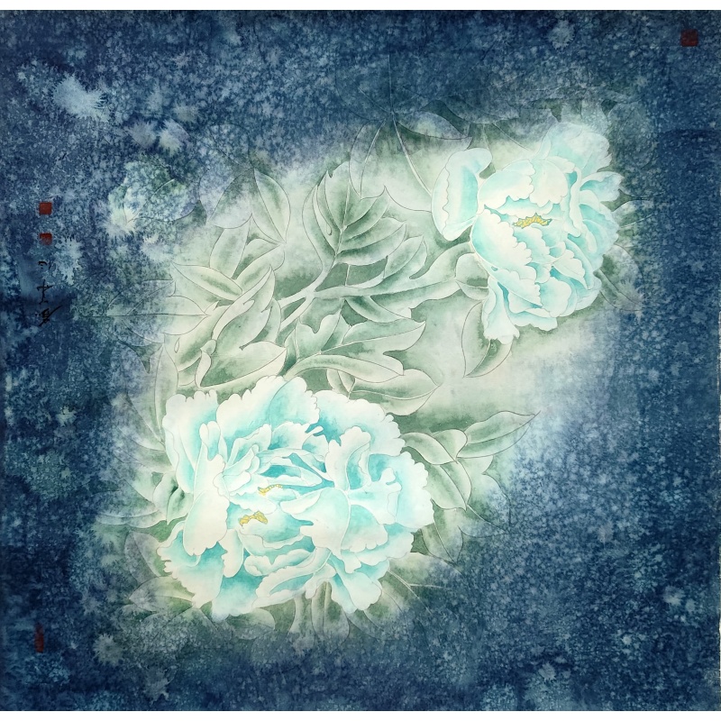 牡丹花 斗方6140