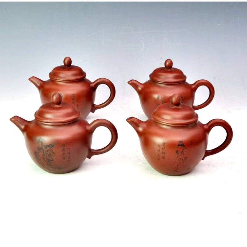 顾景舟四大美女紫砂壶套壶AB0708