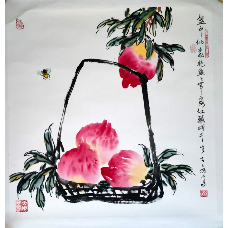 蓝中仙桃艳盈盈AA0271