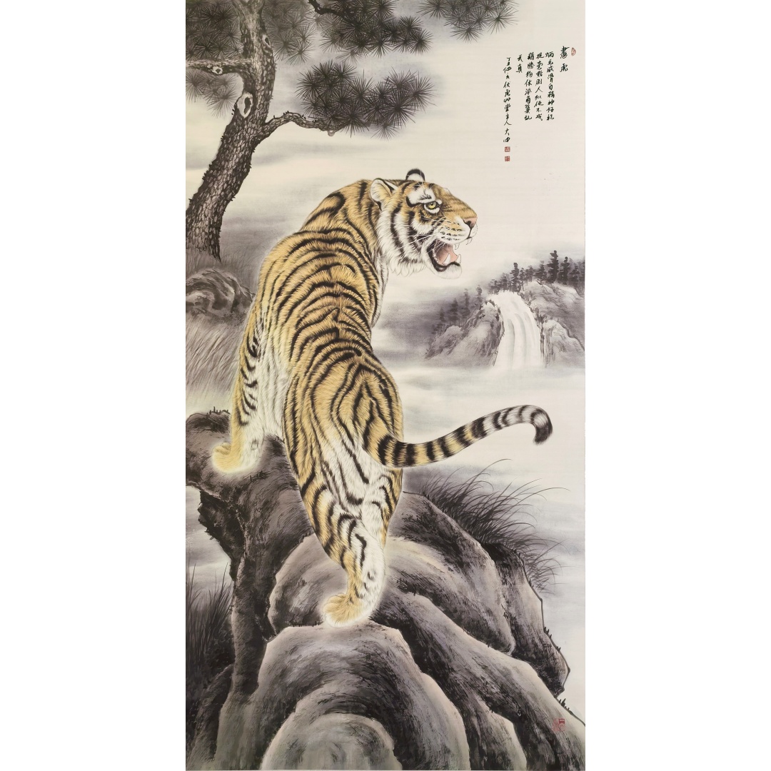 虎三剑客《下山虎》+《卧虎》+《上山虎》三幅一套AD0168