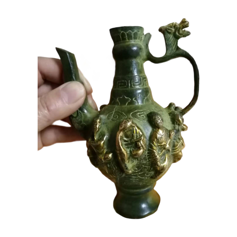 青铜鎏金壶AC0301