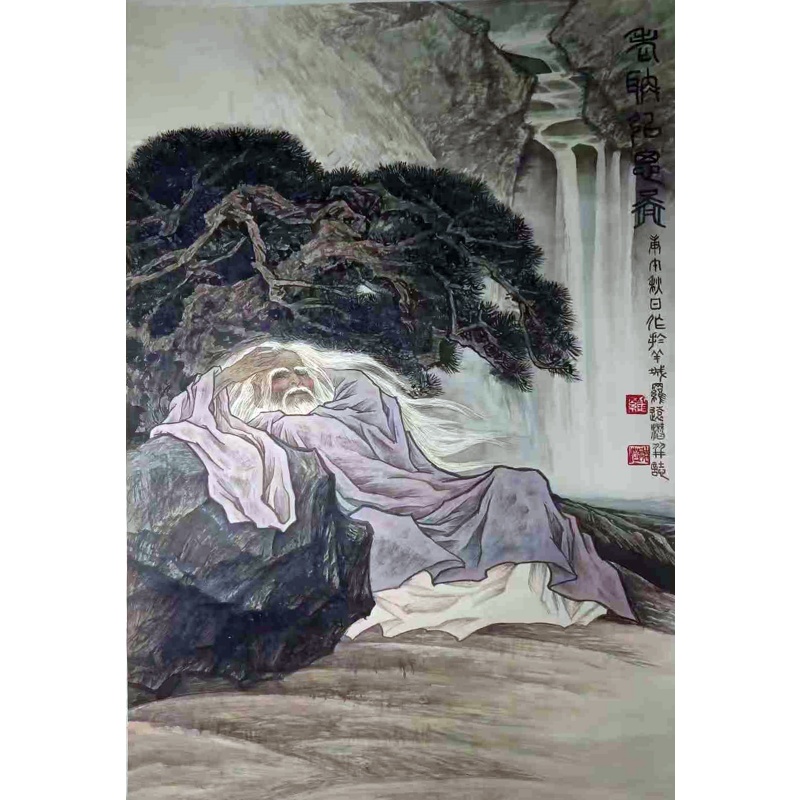 羅遶潜大师绢画AC0307