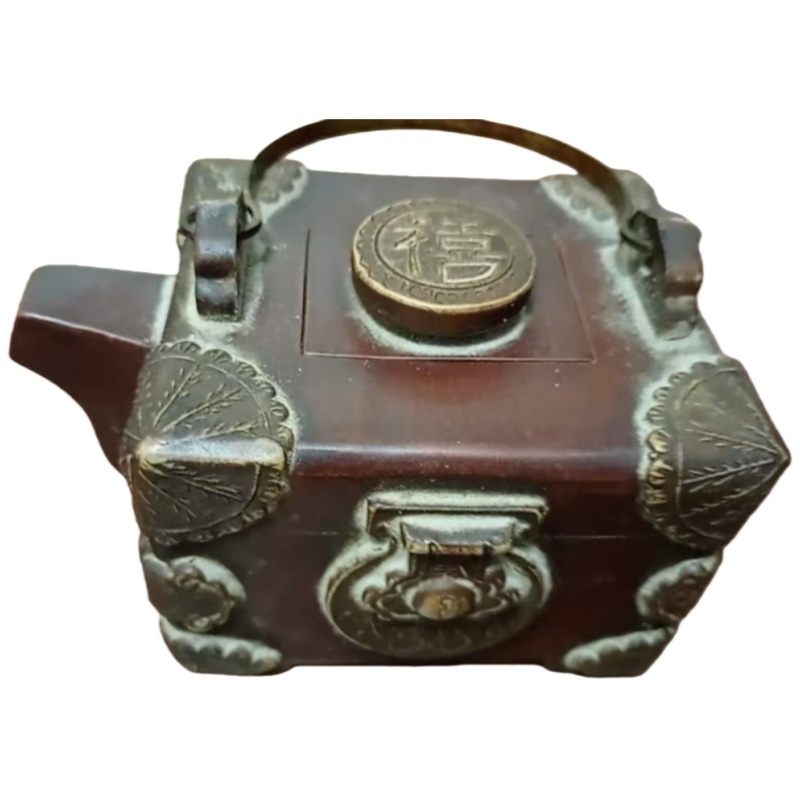 民国宝箱壶紫砂壶AH0193