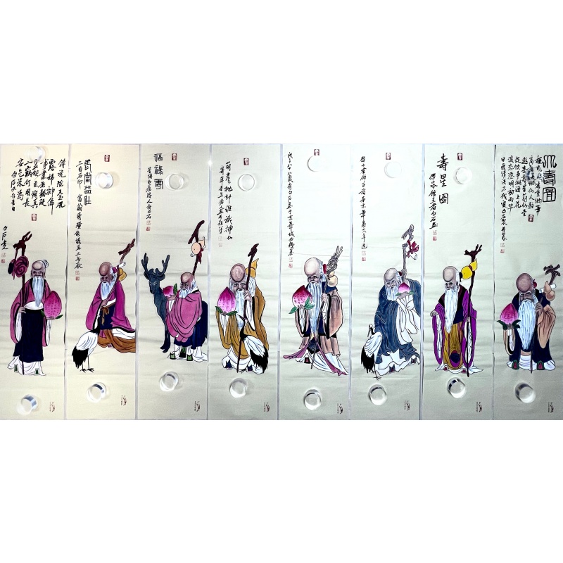 仙翁祝寿图AB0806