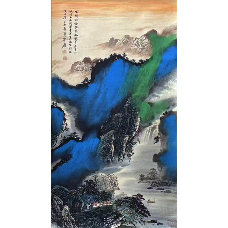 泼彩山水画AC0317