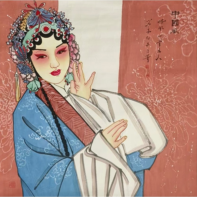 国风美女图AE0302