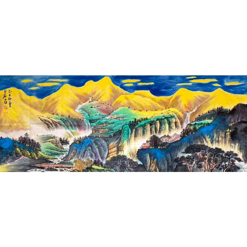 金峦翠谷祥云图AH0257