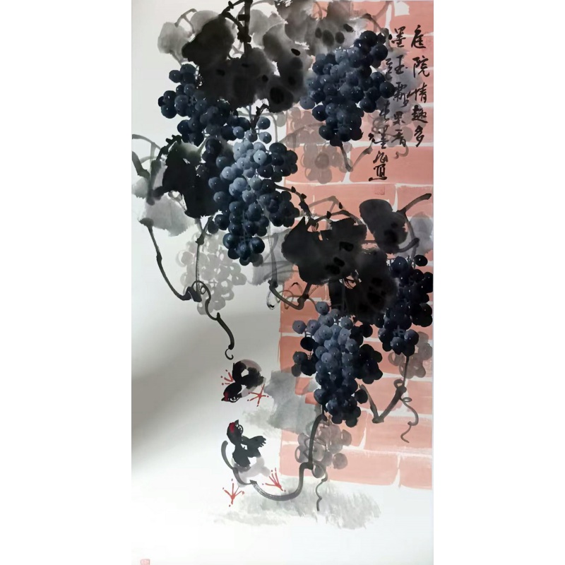 庭院情趣多墨玉飘果香AC0336