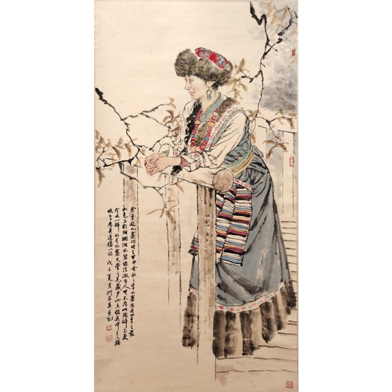 何家英仕女图AB0058