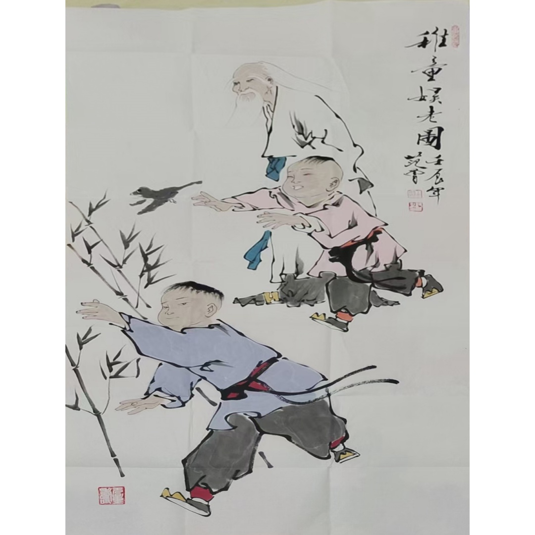 稚童娱老图AK0299