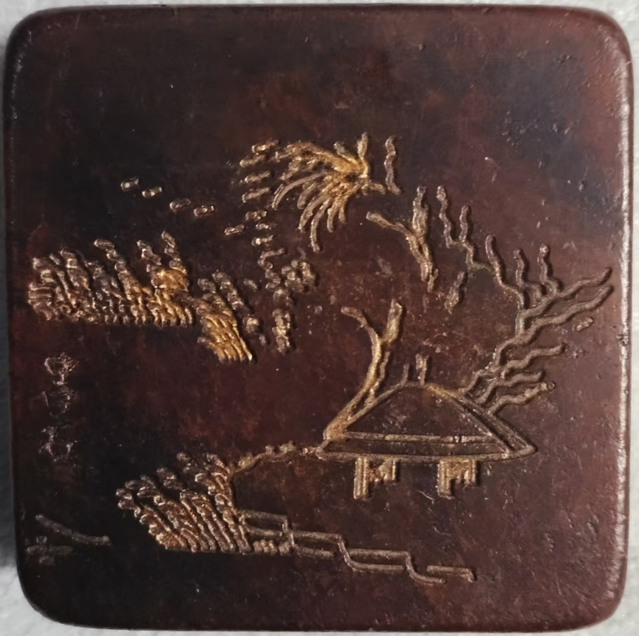 吴昌硕自用印泥盒AD0227