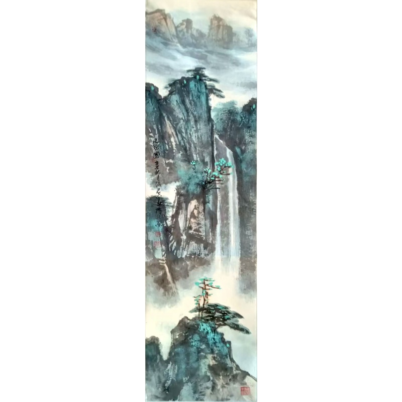 山水四条屏之一AK0349