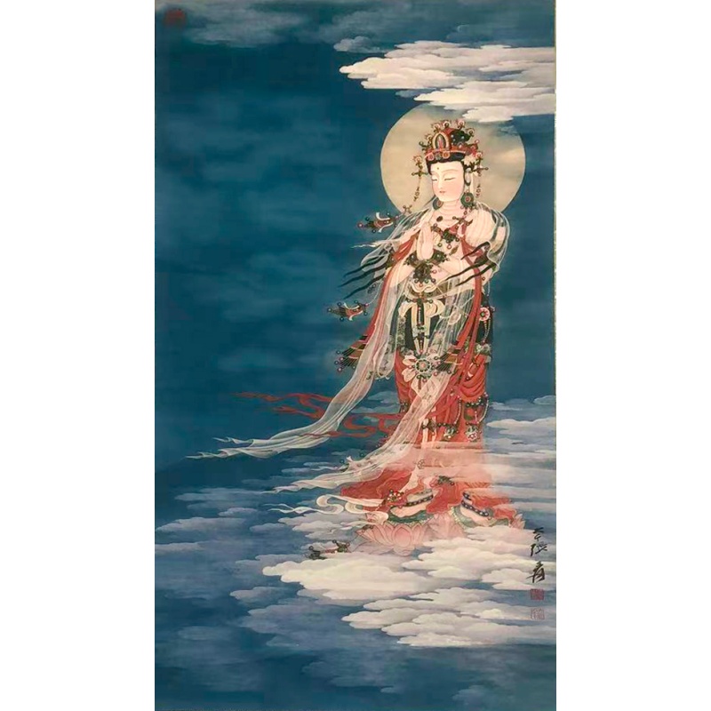 张大千观音立像AH0326