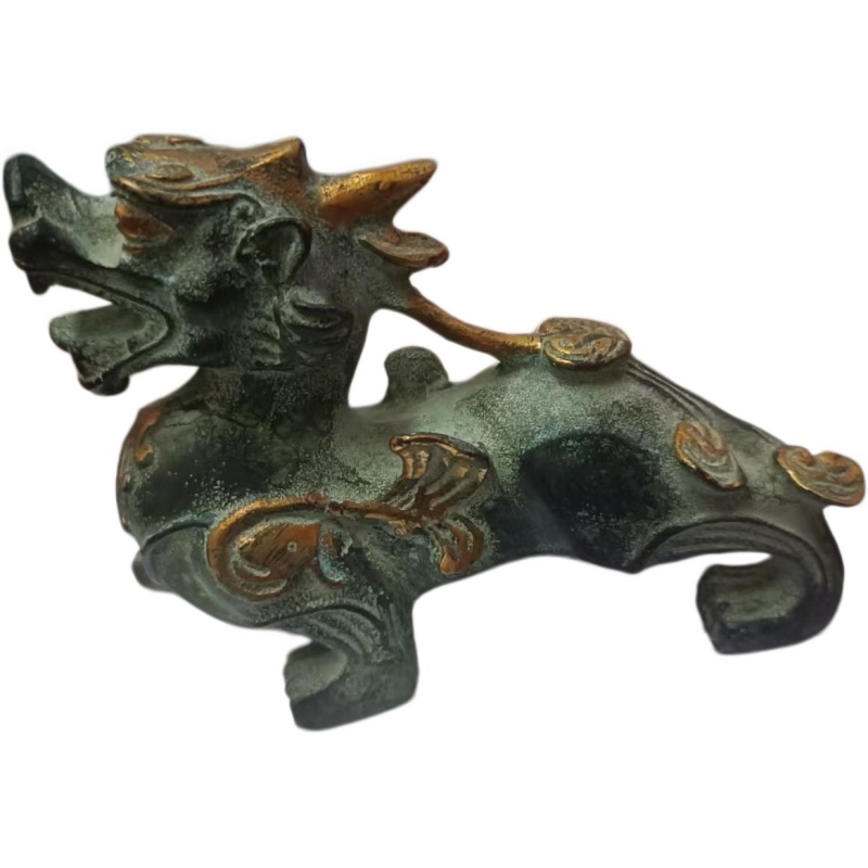 青铜鎏金麒麟貔貅AE0447