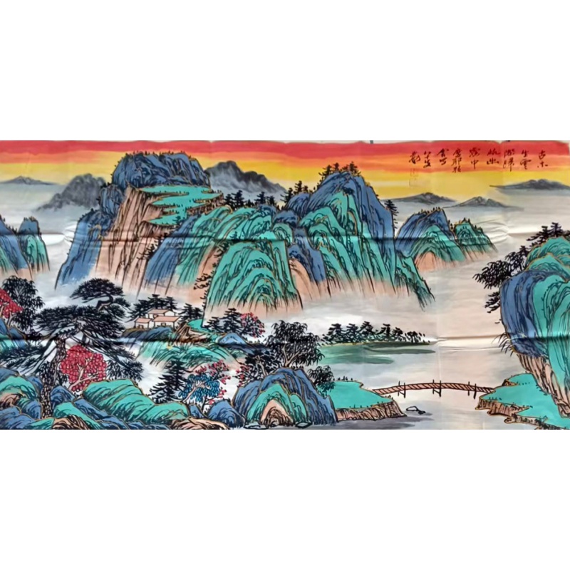 青绿山水画AH0346