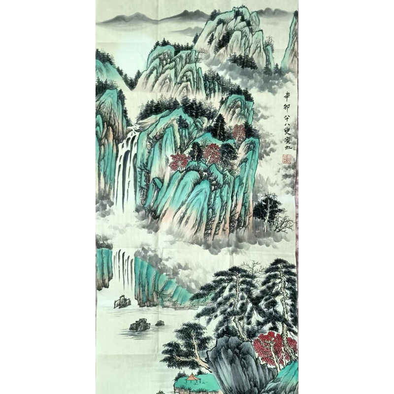 黄宾虹山水画AB0644