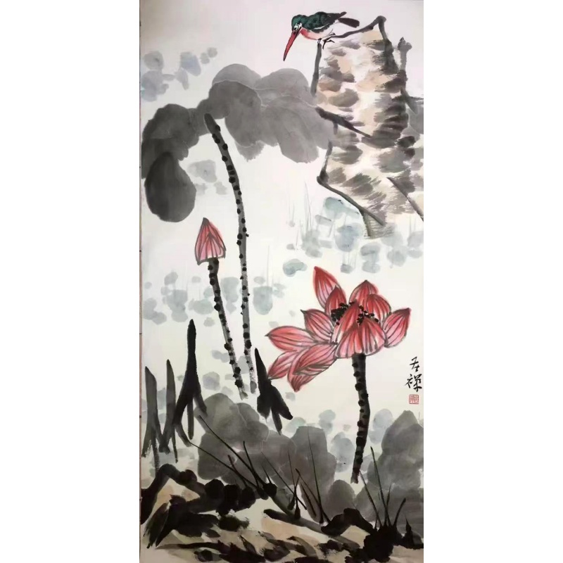 荷塘清趣图AB0784