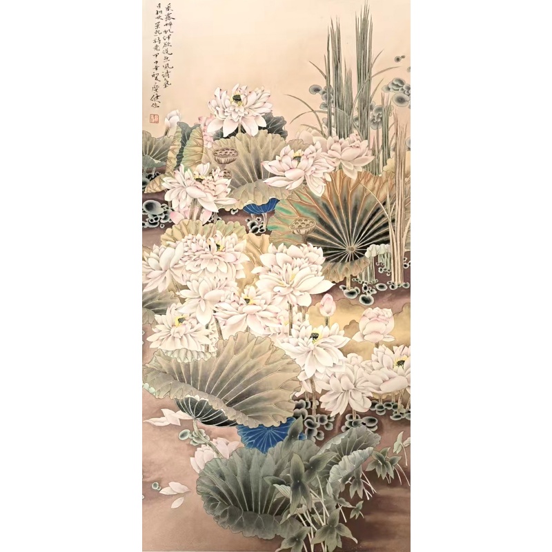 荷塘清趣图AC0403