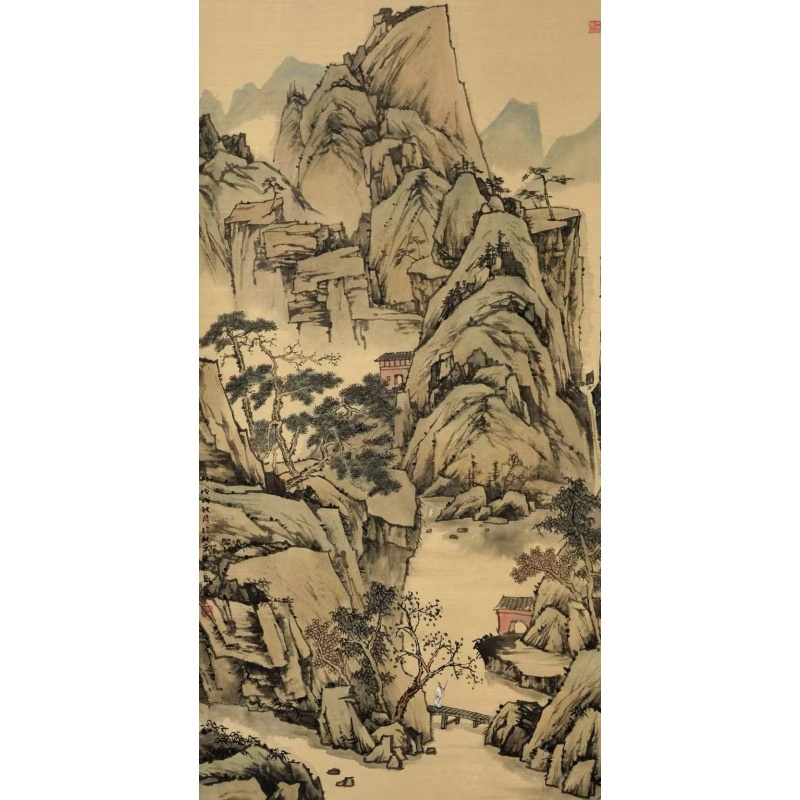 松壑清泉图AC0420