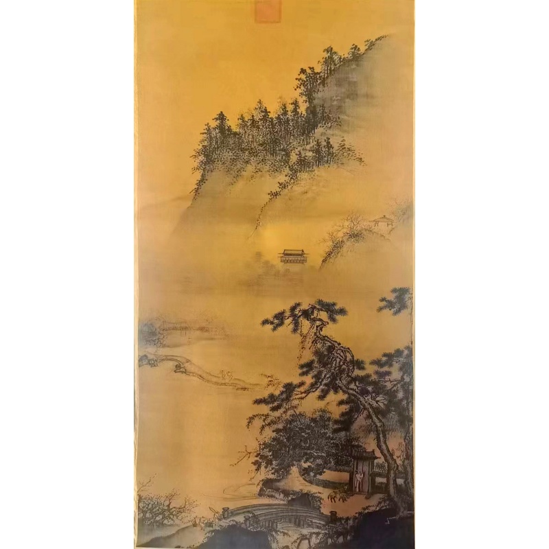 春游晚归图AB0213