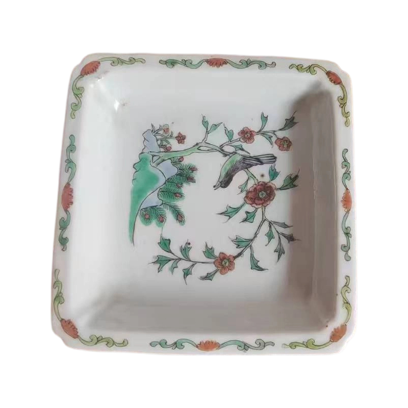 五彩笔洗（清仿）AC1002